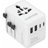 CANYON cestovní Adapter OnTour 20 EU/UK/US/AUS 70W White CNS-TA70W1006W