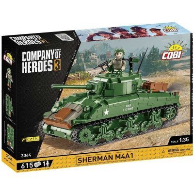 Cobi COH Sherman M4A1, 1:35, 615 k, 1 f CBCOBI-3044