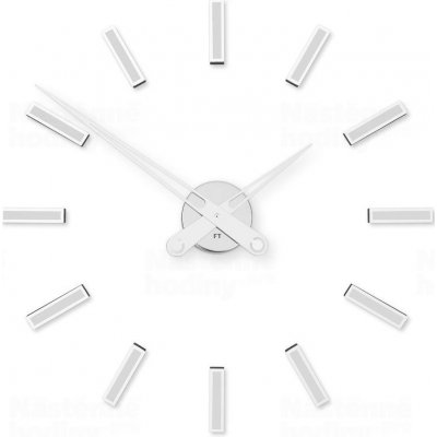 Designové nalepovací hodiny Future Time FT9600WH Modular white 60cm - doprava ZDARMA!