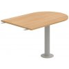 OFFICE PRO s.r.o. HOBIS prídavný stôl jednací oblúk - CP 1200 3, dub