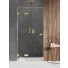 New Trendy Avexa Gold Shine sprchové dvere 130 cm výklopné zlatá lesklá/priehľadné sklo EXK-1640