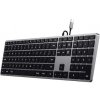 Satechi klávesnica Slim W3 Wired Backlit Keyboard - Space Gray ST-UCSW3M