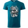 DJ meter - Klasické pánske tričko vyššej gramáže - XL ( Petrolejová )