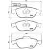 Sada brzdových platničiek kotúčovej brzdy BREMBO P 23 114