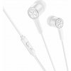 Slúchadlá Hoco Wire Earphones Jack 3,5 mm With Microphone M104 White