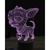 Beling 3D lampa, Funny Chihuahua dog, 16 farebná, PS19