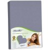 Bellatex Prestieradlo Jersey tmavo sivé 180x200x40