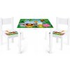 Súprava stolík a stoličky Leomark Yeti 244159B biela