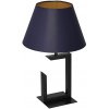 Luminex | Stolná lampa 1xE27/60W/230V 45 cm modrá/zlatá | LU3399