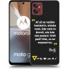Picasee silikónový čierny obal pre Motorola Moto G32 - Kazma - SVĚT PATŘÍ TĚM, CO SE NEPOSEROU