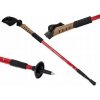 Nordic Walking s korkovou rukoväťou, 135 cm, 2 ks, červené T-272-CV