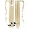 Colík, vrkoč rovný s omotávkou 57 cm - F613/24 (melír beach blond v platinovo plavé)