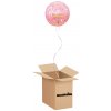 HeliumKing Balónový box ružový - Hello World