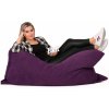Sedací vak vankúš fialový semišový EMI