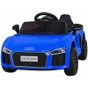 Elektrické auto Audi R8 s dvojitým motorom s modrou farbou s koženým sedadlom EKO- Diaľkové ovládanie
