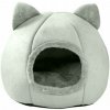 Búdka pre mačku Aptel sivá okrúhla 30 cm x 30 cm x 36 cm