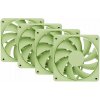 HYTE ventilátor 120mm PWM / barva Matcha Milk / 1500rpm / 72CFM / ABS / 4-pin / sada 4x ventilátor FAN-HYTE-FA12-MM-4