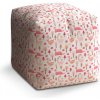 Sablio Taburet Ružové dinosaury: 40x40x40 cm