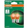 OSRAM Ultra Life PY21W BAU15s Blister 2ks (12V 21W AMBER)