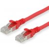S/FTP (PiMF) Patchkábel LSOH 3m cat.6, červený, Cu, Component Level §§