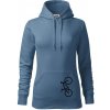 Bicykel na výšku - Mikina dámská Cape s kapucí - XS ( Denim )