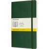 Moleskine Zápisník mäkké dosky A5 štvorčekový tmavo zelený