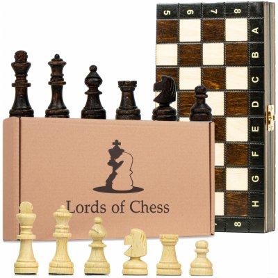 Amazinggirl Šachová súprava magnetická šachová doska 27x27 cm - Šachová súprava cestovný šach skladací so šachovými figúrkami
