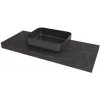 Doska pod umývadlo Naturel Dolce 143x8x50 cm Pietra Grigia čierna mat DO14050PBC
