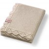 BabyOno Detská bambusová deka zdobená 75x100cm - svetlo béžová
