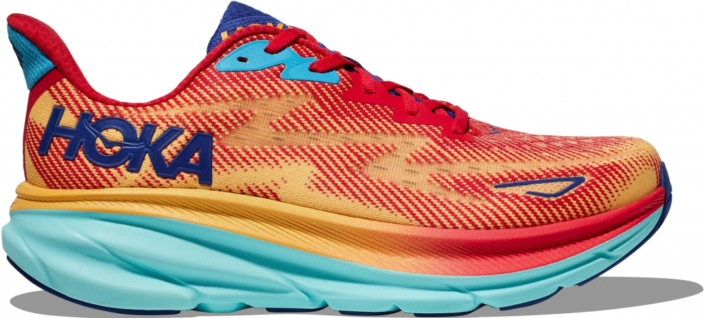 Hoka One One Clifton 9 Wide cerise cloudless 10