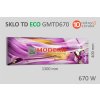 SMODERN sklenený infrapanel TD ECO GMT670 sklenený obrazový 670W