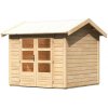 KARIBU HOLZTECHNIK Drevený domček KARIBU THERES 3 (31442) natur LG3143