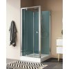 SANSWISS MODUL 1200 D20T13 90 + D20F1 90 VARIANTA 4 štvorcový sprchový box kompletný, profil chróm, sklo číre - 1 – trojstranná (U–montáž)