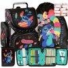 ŠKOLSKÝ SET PASO STITCH TORNISTER SÁČOK PERAČNÍK KLASA 1 2 3 ČIERNY