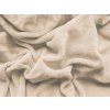 XPOSE® Mikroplyšová plachta Exclusive - biela káva 90x200 cm, Mikroplyš