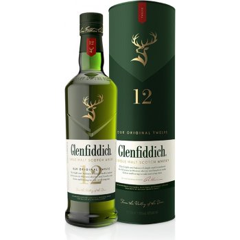 Glenfiddich Single Malt 12y 40% 0,7 l (tuba)