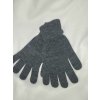 Dámske tenké rukavice tmavo sivé