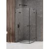 New Trendy Avexa Black XR sprchovací kút 90x80 cm štvorcová čierna matné/priehľadné sklo EXK-6914