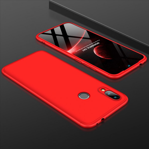 Púzdro SES Ochranné 360° celotelové plastové Xiaomi Redmi Note 8 Pro - červené