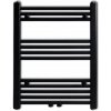 Vodný kúpeľňový radiátor VidaXL 370 W 600 x 764 mm čierny