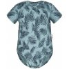 Baby Nellys Bavlnené body krátky rukáv, Palmy - zelené, vel. 80, 80 (9-12m)