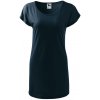 MALFINI LOVE 123 / Dlhé dámske tričko/šaty - námorná modrá XXL