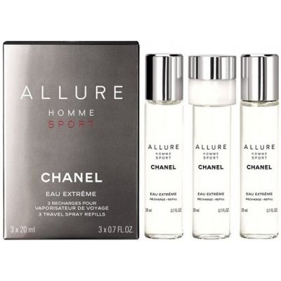 Chanel Allure Homme Sport Eau Extreme, Toaletná voda 3x20ml - náplně pre mužov