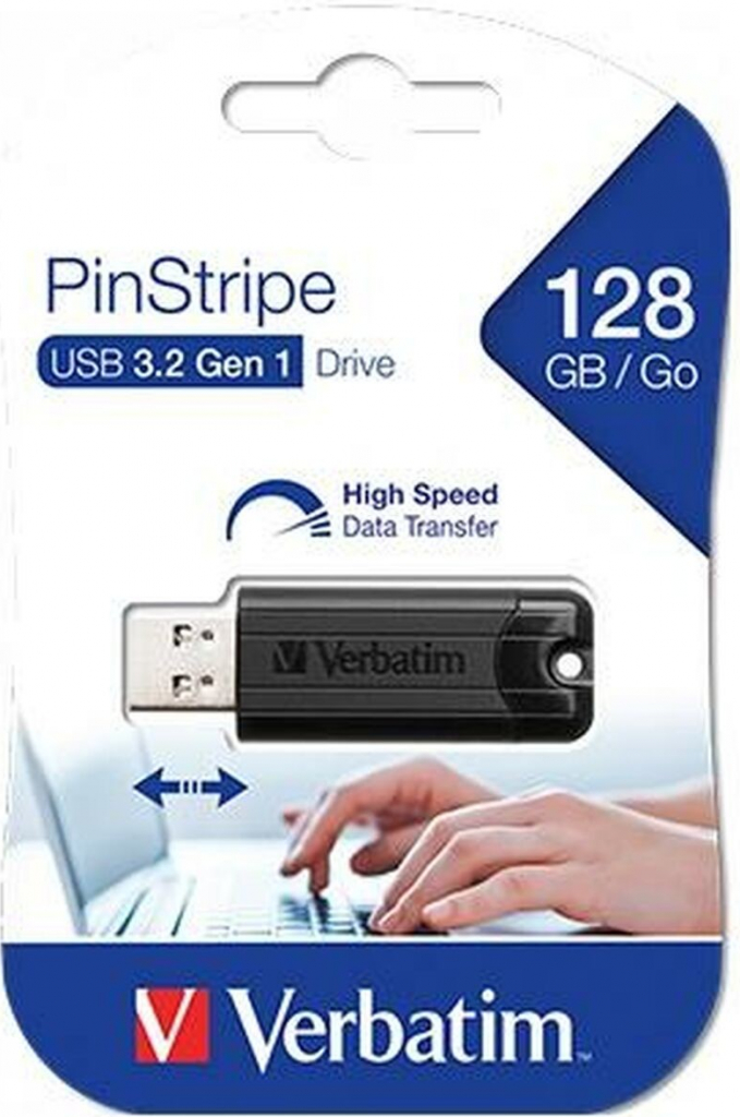 Verbatim Store \'n\' Go PinStripe 128GB 49319