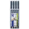 Staedtler Lumocolor permanent S F M B DRY SAFE 31-9WP4GS permanentný popisovač čierna Vodotesné: áno; 31-9WP4GS