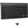 ZIENSTAR Mini bezdrôtová membránová klávesnica 2.4 GHz QWERTZ + Nálepky