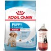 ROYAL CANIN Medium Puppy 15kg + LAB V Lososový olej pre psov a mačky 1000ml