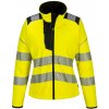PORTWEST HI-VIS PW381 / Dámska softshellová bunda, reflexná - HV žltá/čierna M