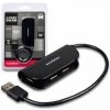 AXAGON HUE-X4B, 4x USB2.0 READY náboj, čierny