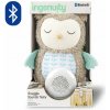 Ingenuity uspávačik plyšový hudobný sova Nally s bluetooth 10x10x5 modrá